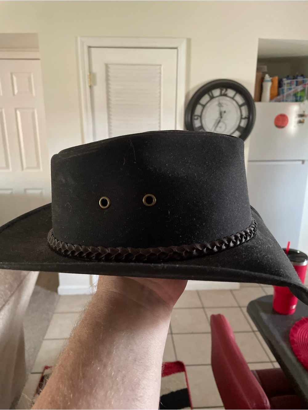 Original outback oil skin hat by Outback trading company